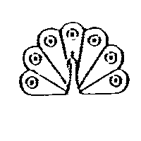 孔雀圖（墨色）