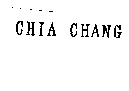 CHIA CHANG
