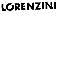 LORENZINI wording in fancy type