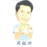 貝殼冰人像圖