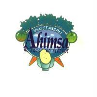 AHIMSA 及圖 VEGETARIAN NO EGGS NO ALCOHOL