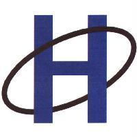 藍色 H 黑色環狀重疊圖