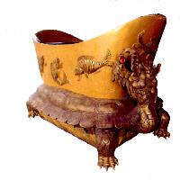 龍龜獻財圖