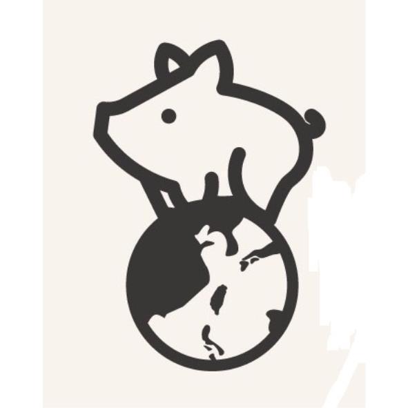 小豬站地球圖