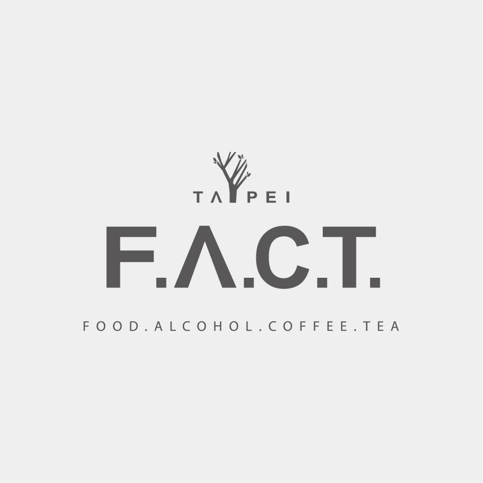 F.A.C.T. TAIPEI及圖 FOOD. ALCOHOL. COFFEE. TEA