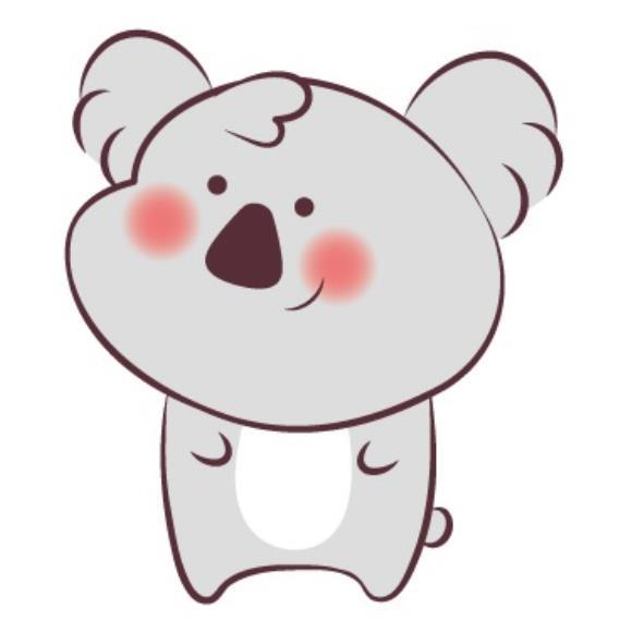 無尾熊圖(彩色)