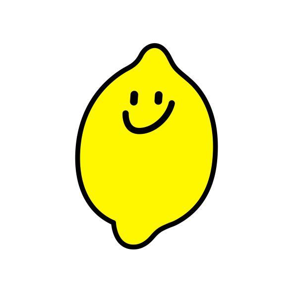personified lemon logo