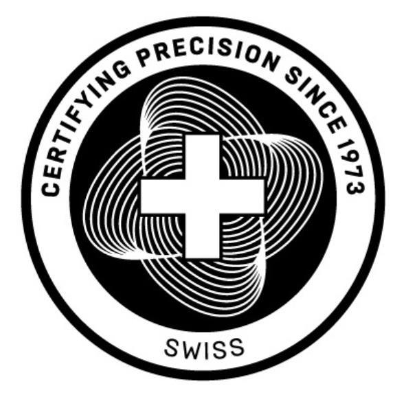 CERTIFYING PRECISION SINCE 1973 SWISS and device
