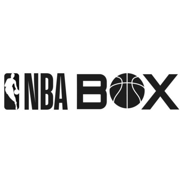 NBA BOX with Silhouette Logoman in Rectangle and Ball Design