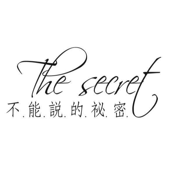 不能說的祕密The secret設計字