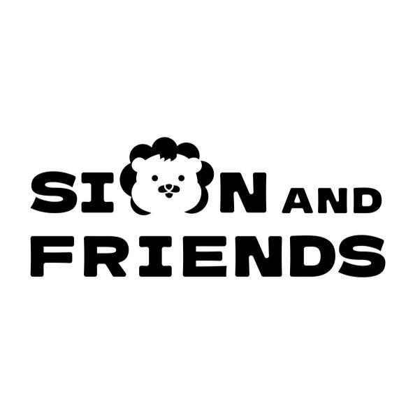 SION AND FRIENDS設計字及圖