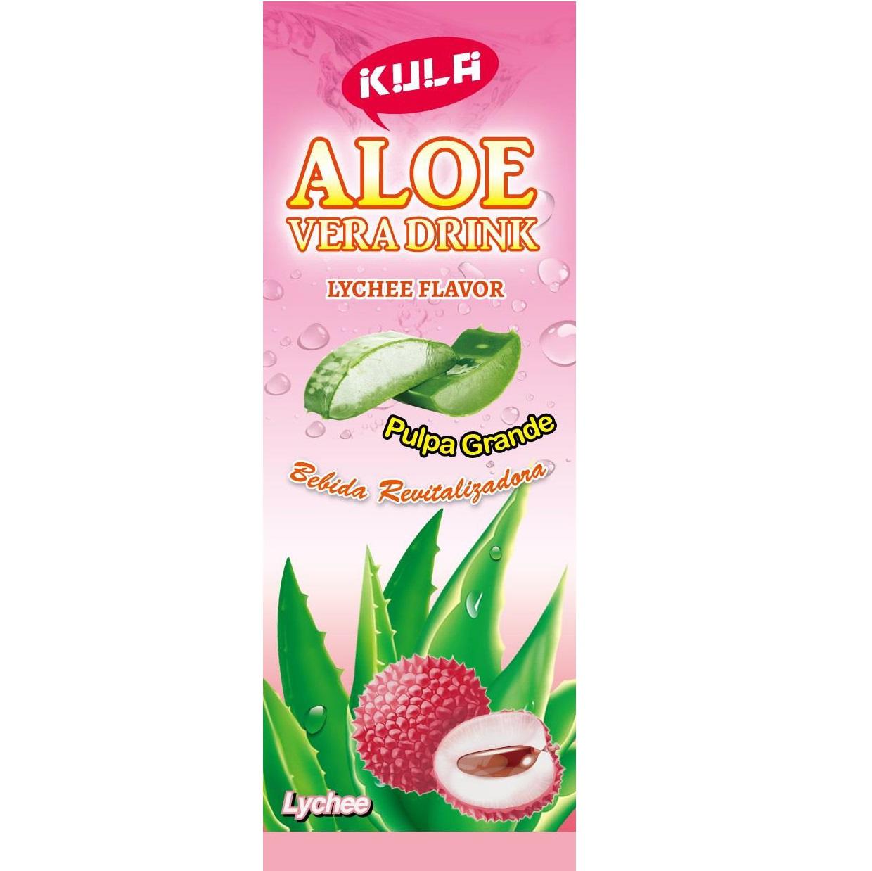 KULA ALOE VERA DRINK LYCHEE FLAVOR及圖