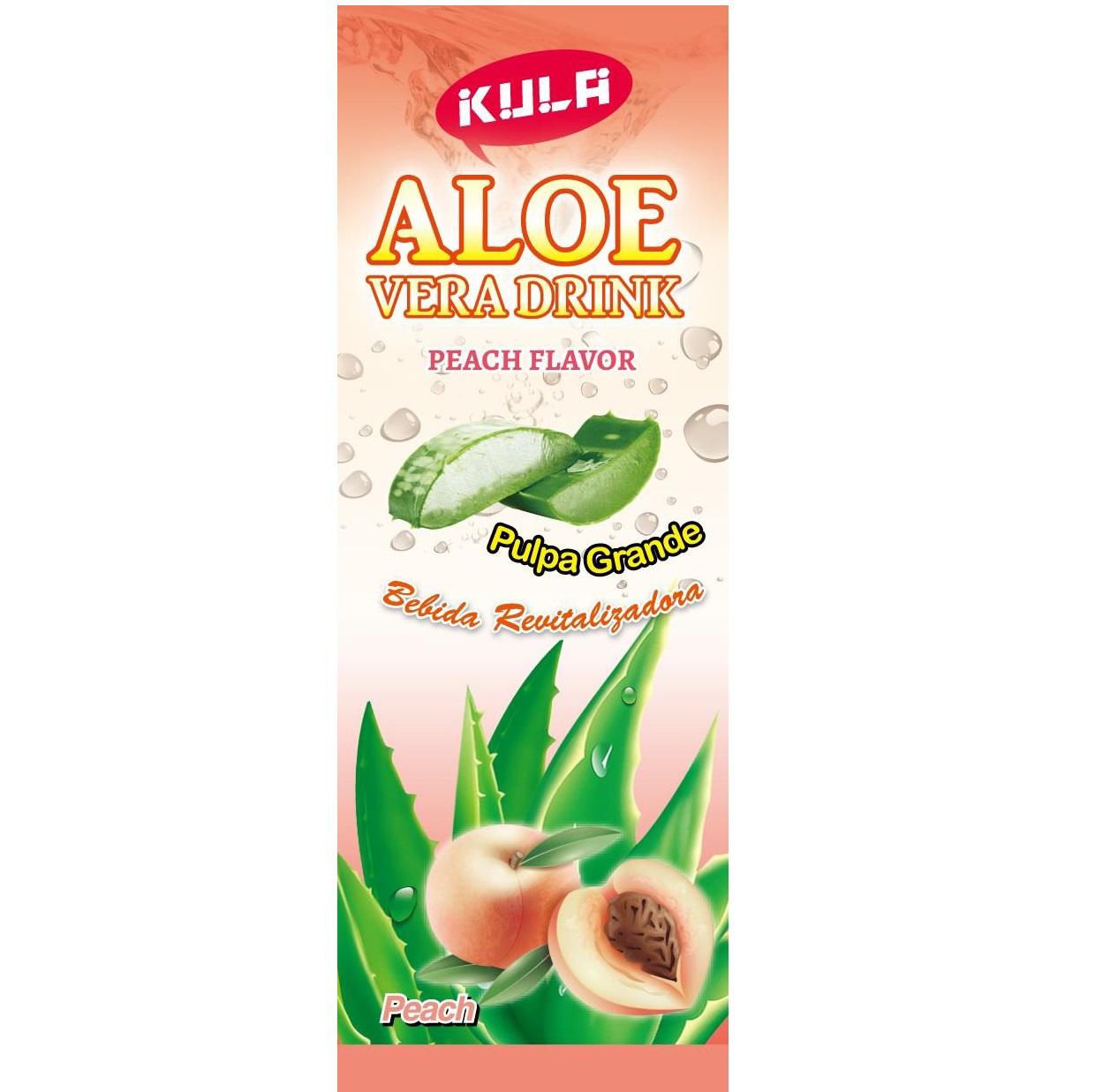 KULA ALOE VERA DRINK PEACH FLAVOR及圖